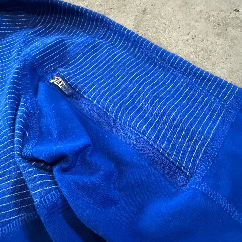 Adidas Golden State Warriors Men M Blue Quarter Zip Climalite AJ2273 Pullover